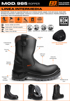Bota de Seguridad Modelo 985 Ropper