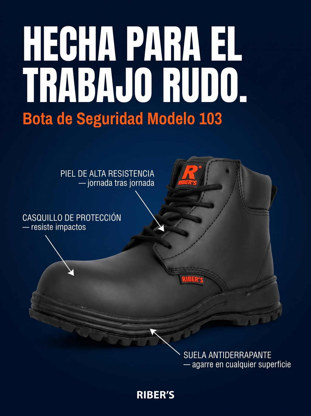 Bota de Seguridad Modelo 103
