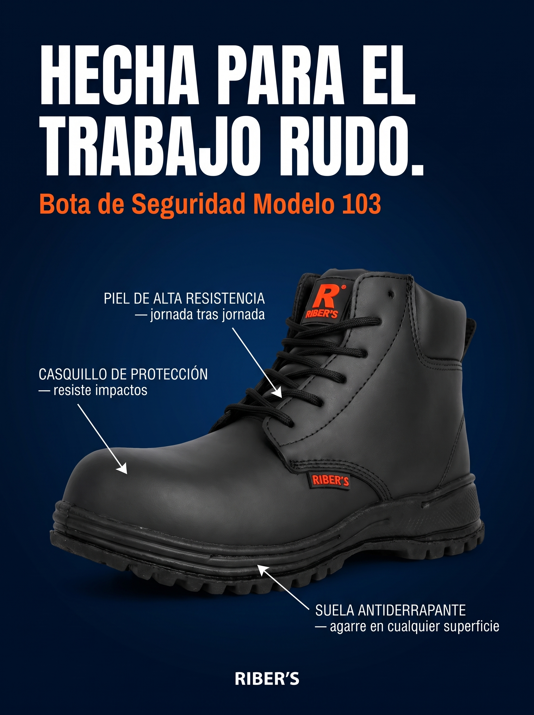 Bota de Seguridad Modelo 103