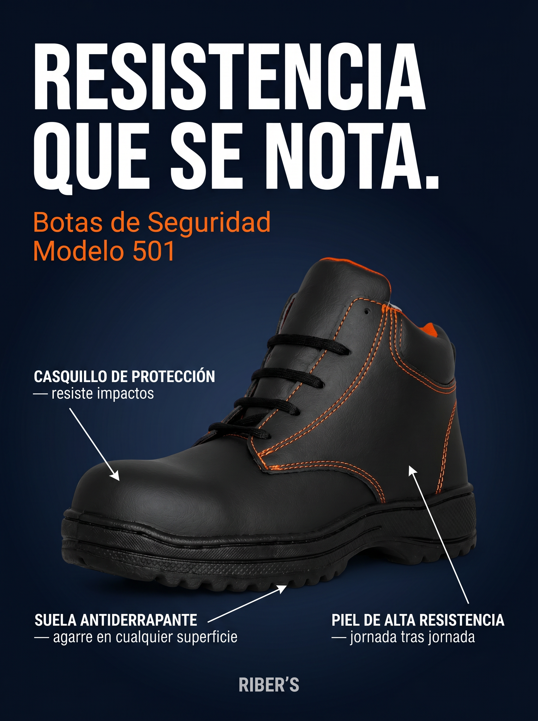 Botas de Seguridad Modelo 501