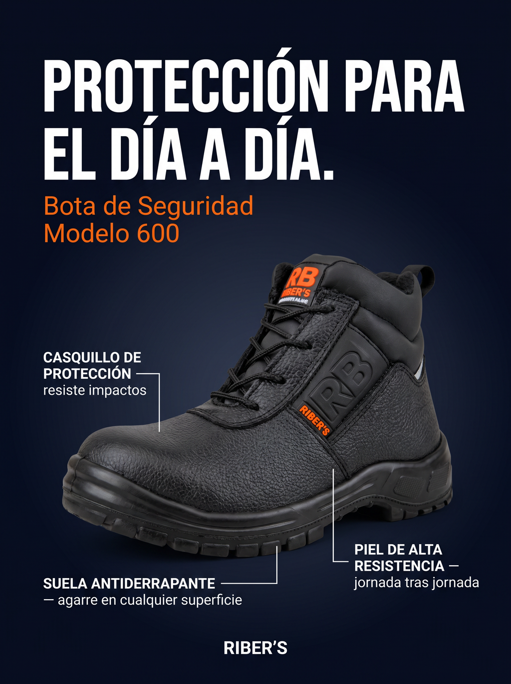 Bota de Seguridad Modelo 600