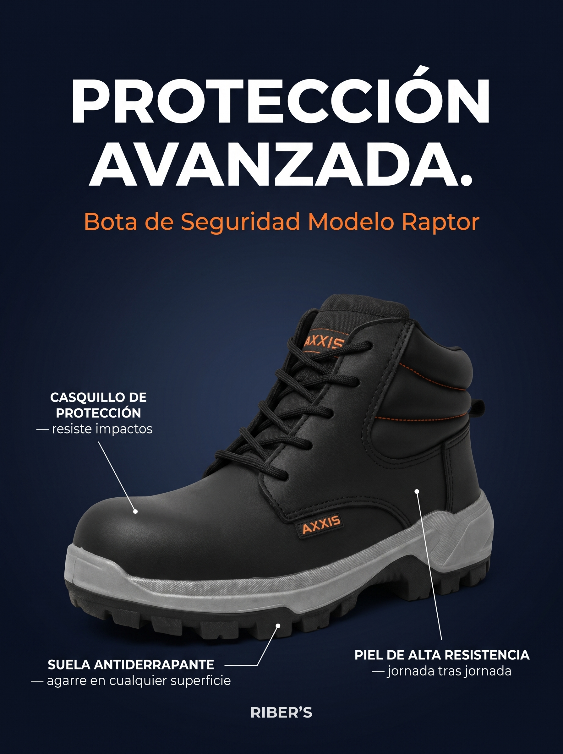 Bota de Seguridad Modelo Raptor